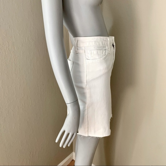 JUST BLACK DENIM Stretch Cotton Raw Hem Skirt Style # CD132K - Picture 11 of 16